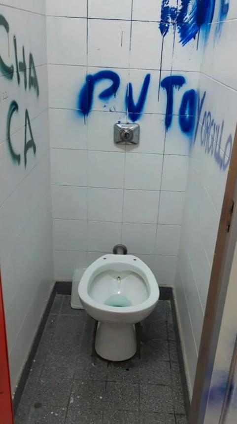 Los baños del colegio Mariano Acosta. Foto: Ministerio de Educación porteño.