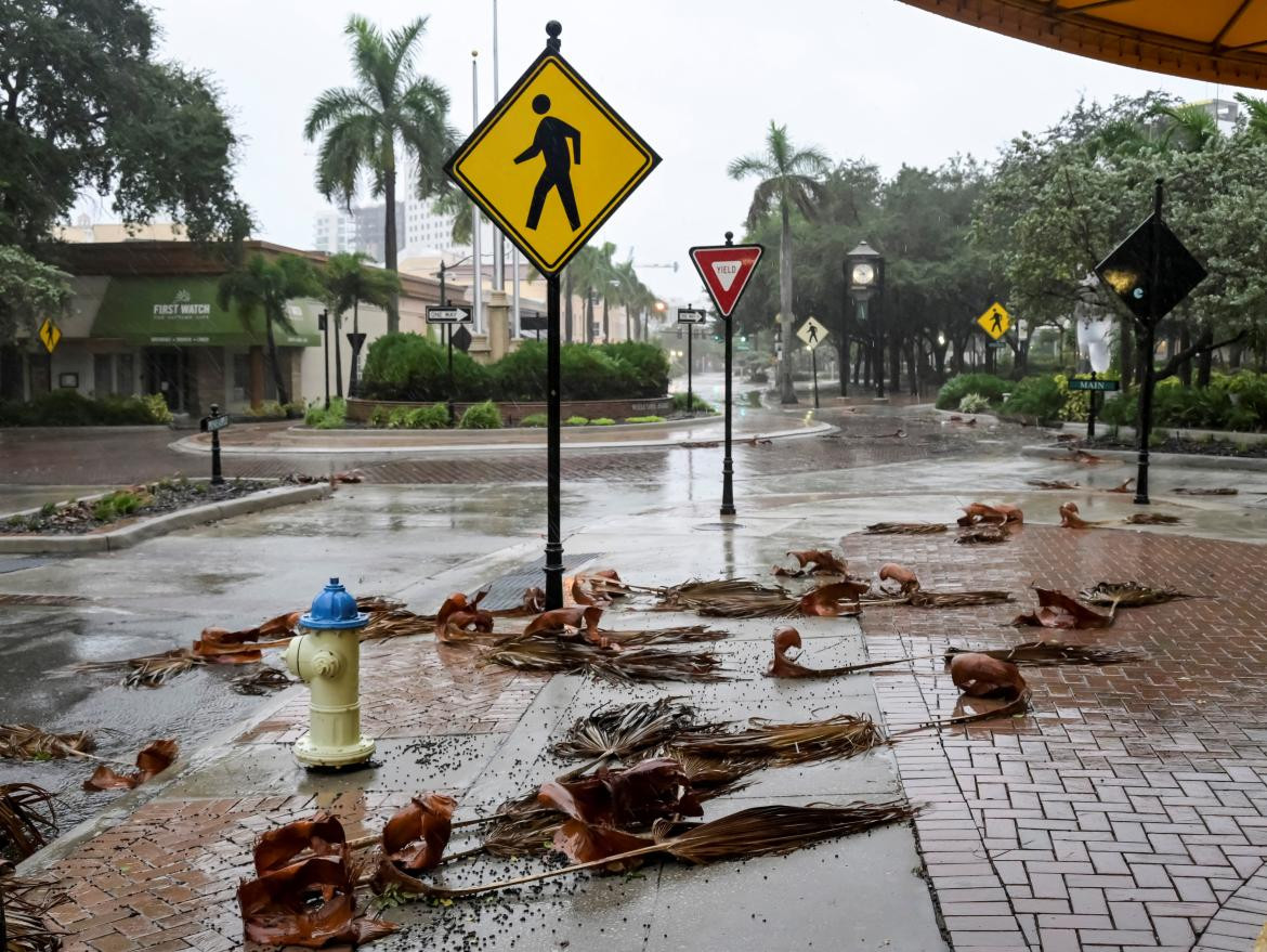 Huracán Ian en Florida. Foto: REUTERS.