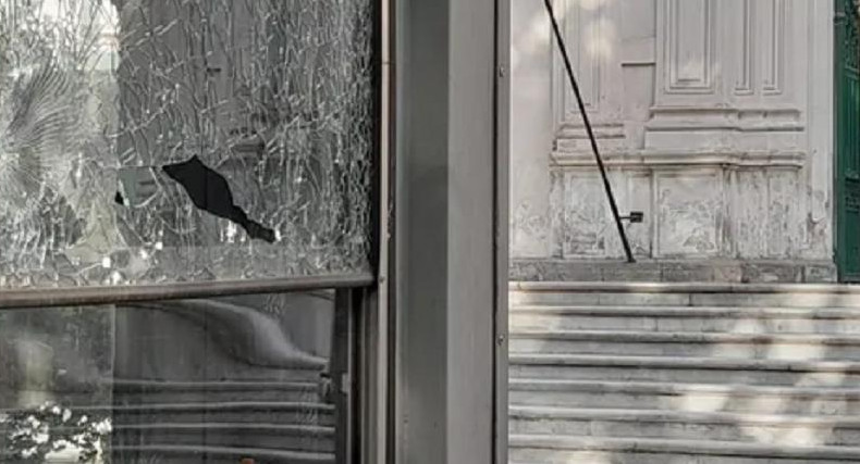Ataque a garita de Rosario. Foto: La Capital