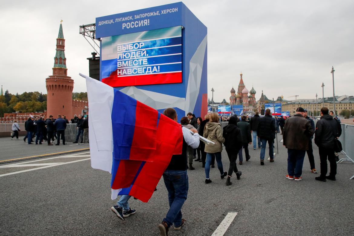 Acto en Moscú anunciando la anexión de territorios_Reuters