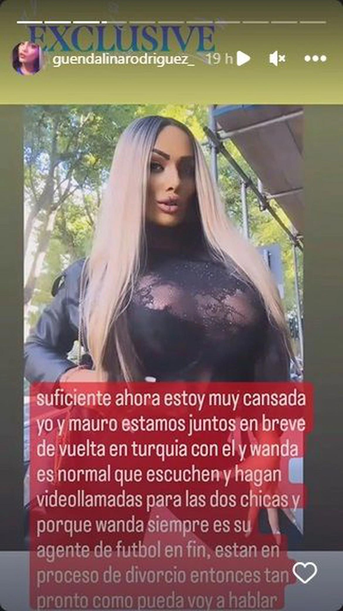 Guendalina Rodríguez, supuesta amante de Icardi. Foto: instagram/guendalinarodriguez_