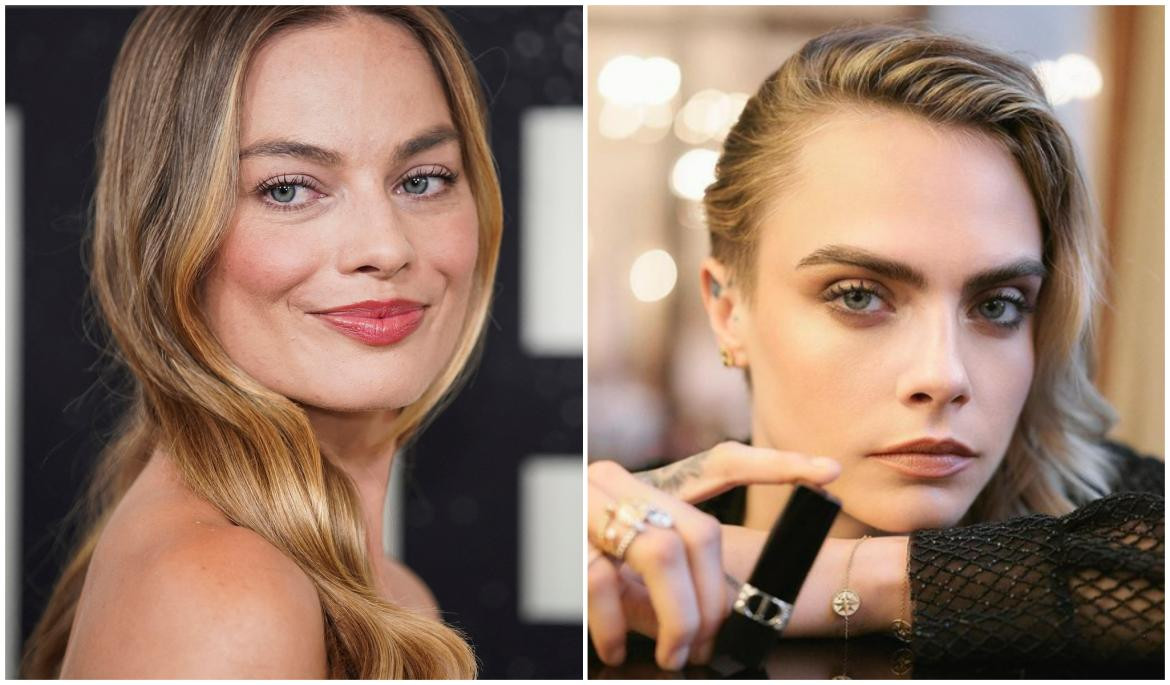 Margot Robbie y Cara Delevingne. Fotos: Reuters - Instagram/caradelevigne