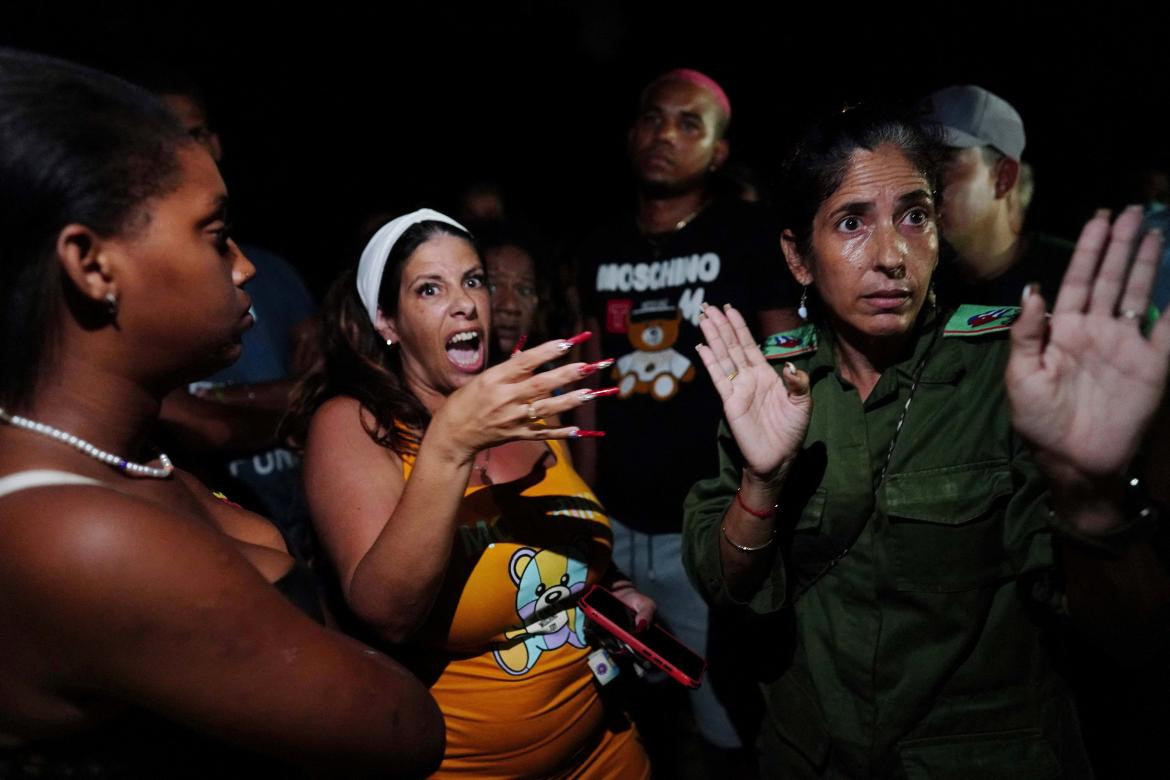 Protestas en Cuba. Foto: Reuters.