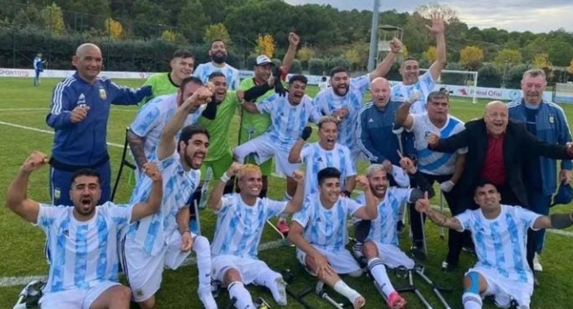 La Selección Argentina de amputados. Foto: Olé.