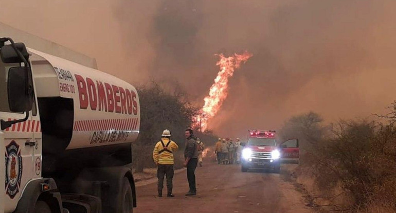 Incendios en Córdoba, Foto NA