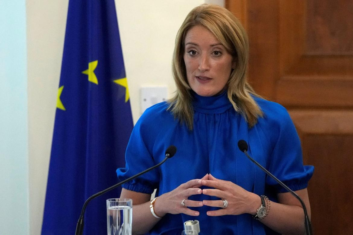 Presidenta del Parlamento Europeo, Roberta Metsola, REUTERS