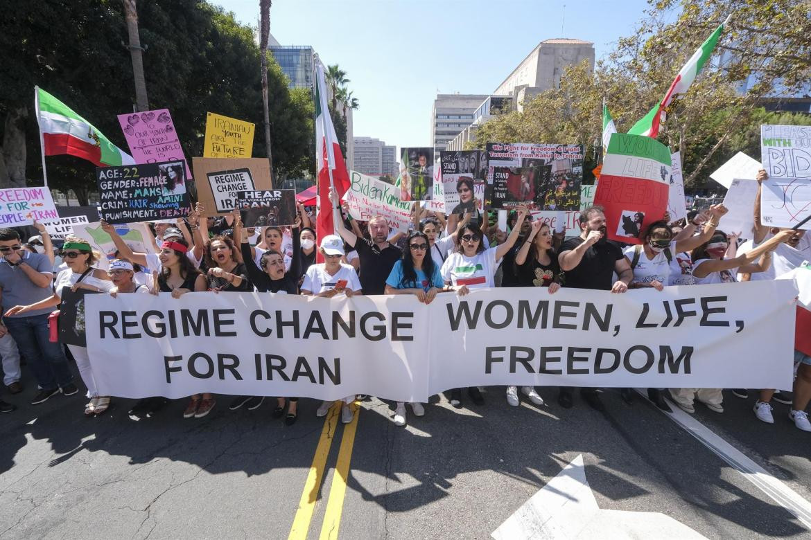 Protestas en Estados Unidos en apoyo a mujeres de Irán_EFE