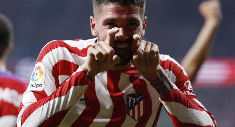 Rodrigo de Paul en el Atlético Madrid. Foto: Reuters.