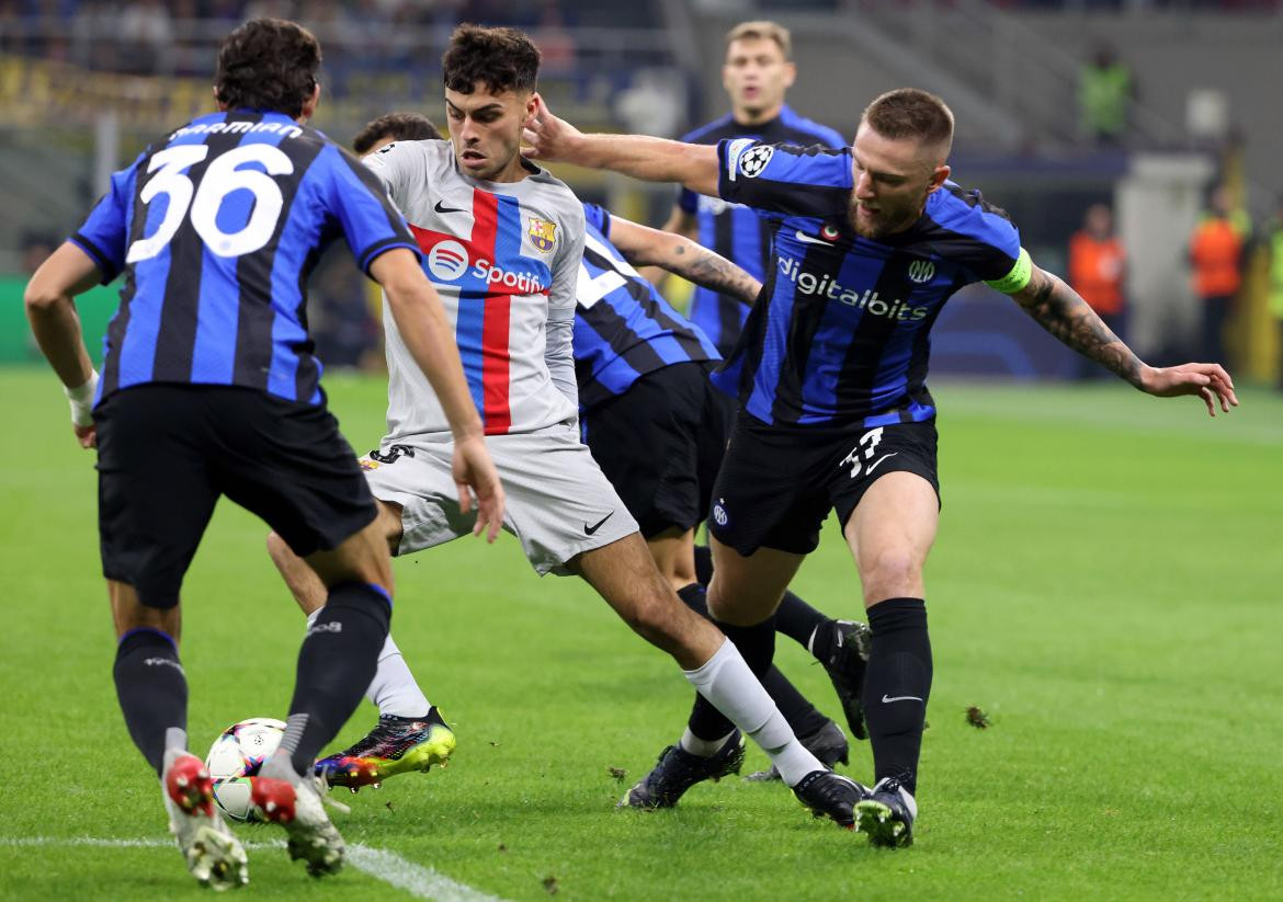 Champions League, Inter vs Barcelona. Foto: EFE.