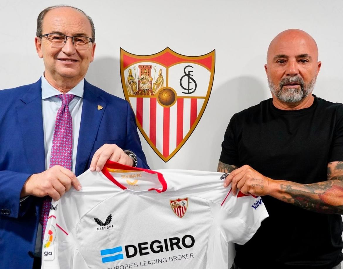 Jorge Sampaoli en Sevilla. Foto: @SevillaFC.