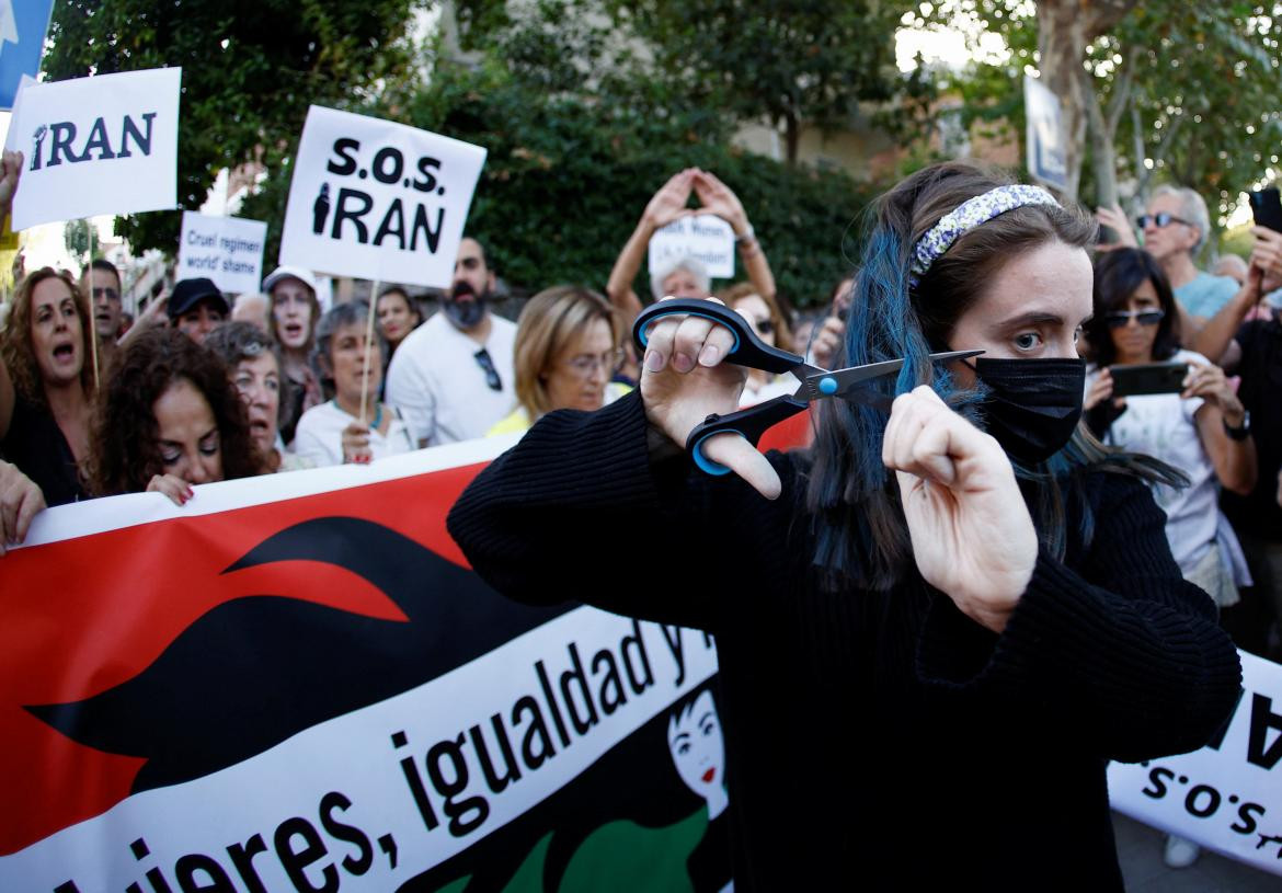 Protestas en Madrid en apoyo a las mujeres de Irán_Reuters