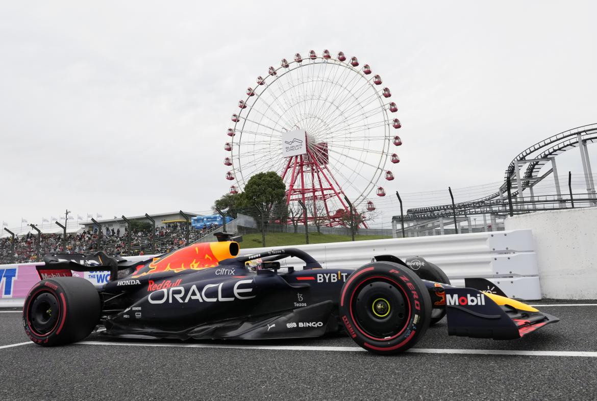 Max Verstappen en el Gran Premio de Japón. Foto: EFE.