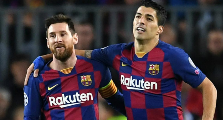 Lionel Messi y Luis Suárez. Foto: EFE