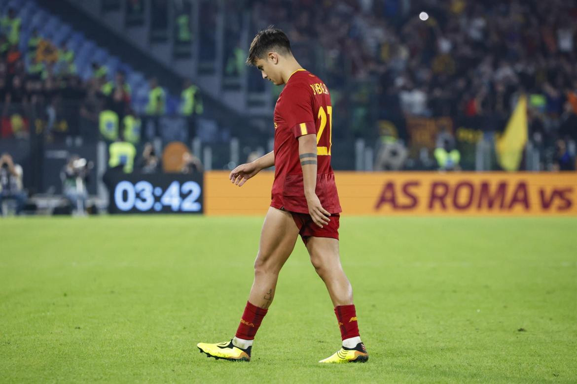 Paulo Dybala, gol y lesión ante Lecce. Foto: EFE.