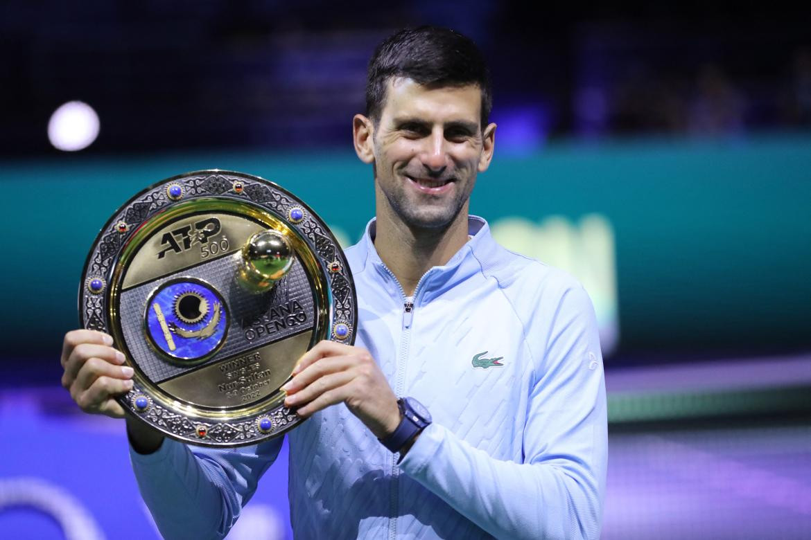 Novak Djokovic campeón en Astana. Foto: Reuters.