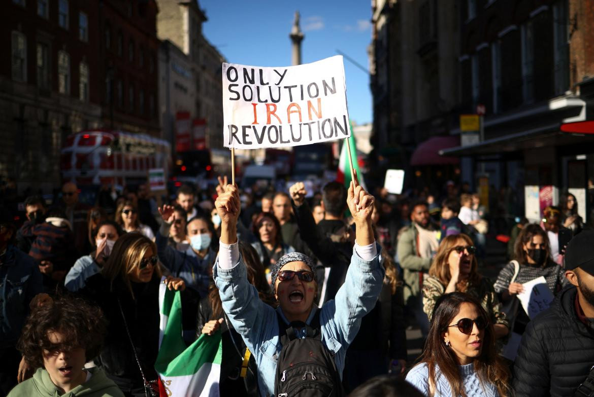 Protestas irán. Foto: Reuters.