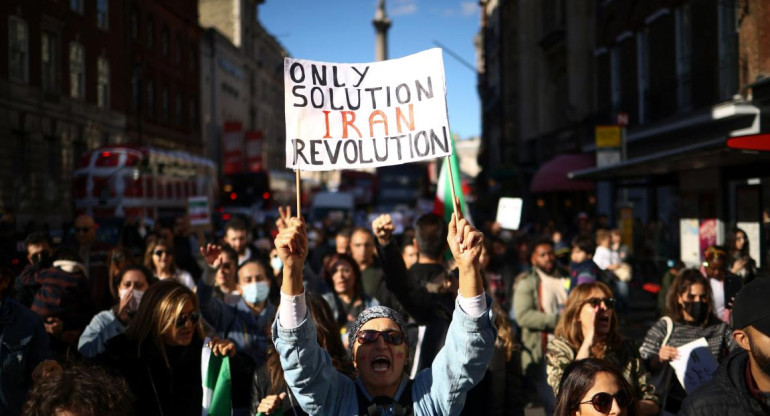 Protestas irán. Foto: Reuters.