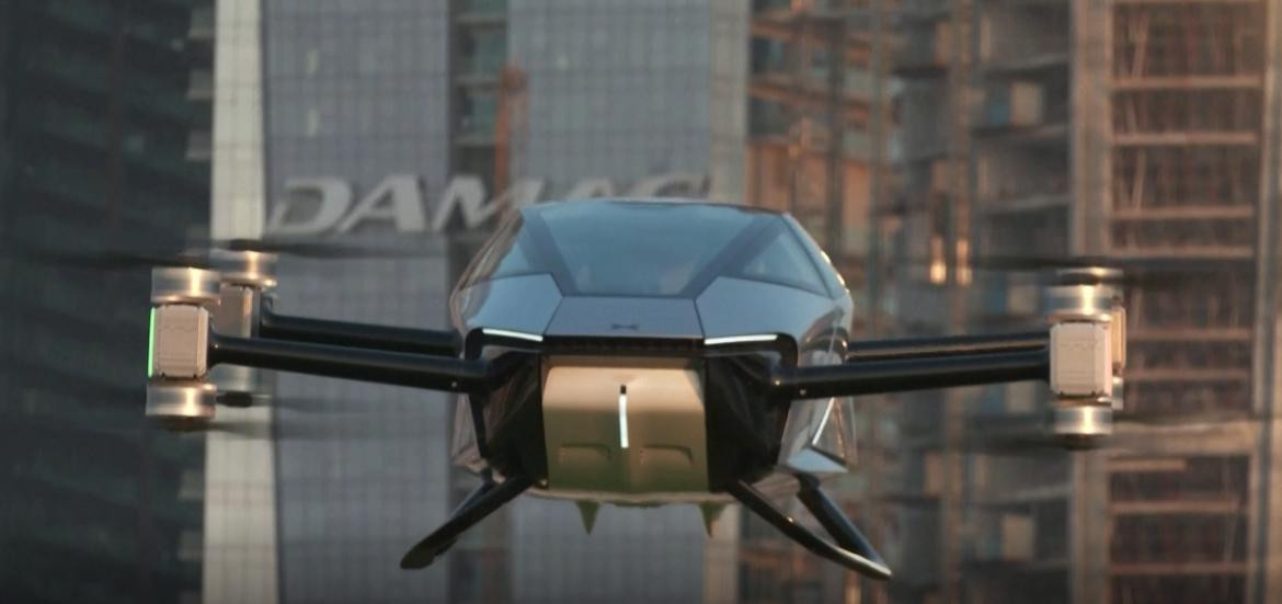 Auto volador de Xpeng llamado eVTOL. Foto: Reuters.