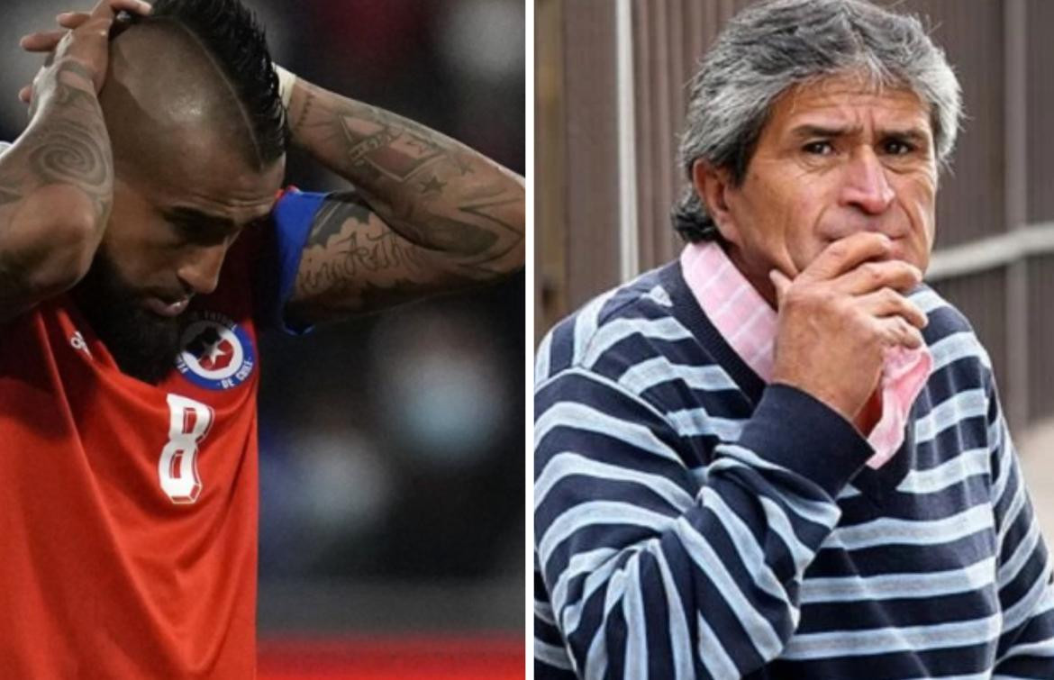 Arturo Vidal y su padre. Fotos: NA