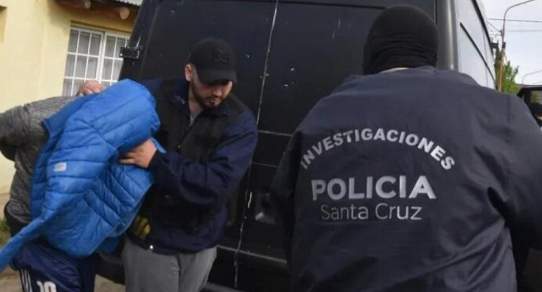 Detenido por balear a una beba en Caleta Oliva. Foto: NA