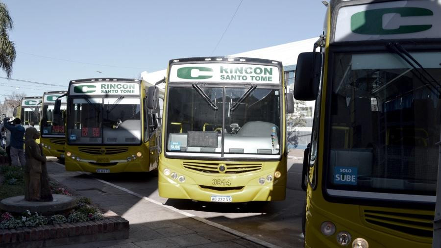 Paro de colectivos en el interior. Foto: Télam