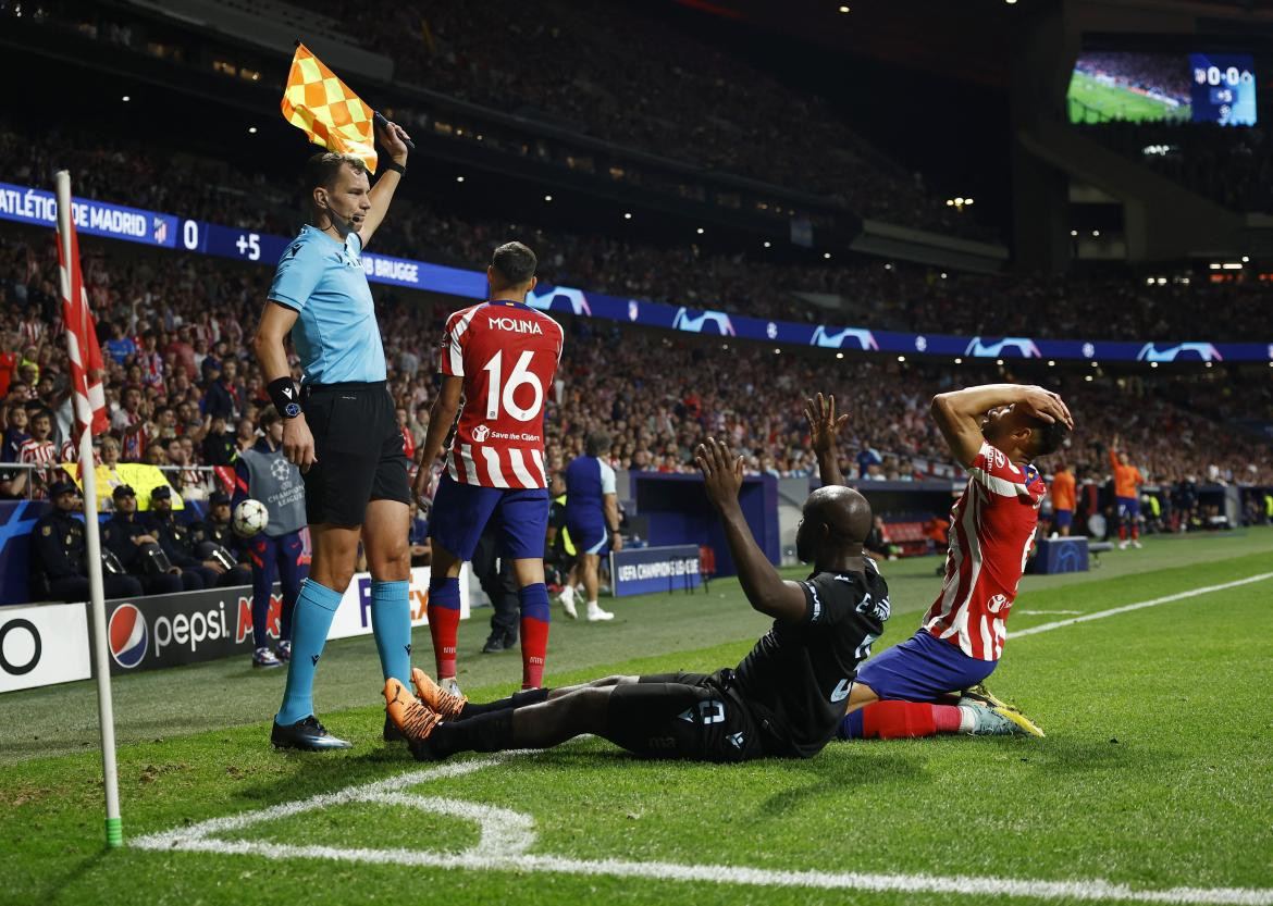 Champions League, Atlético Madrid vs Brujas. Foto: REUTERS.