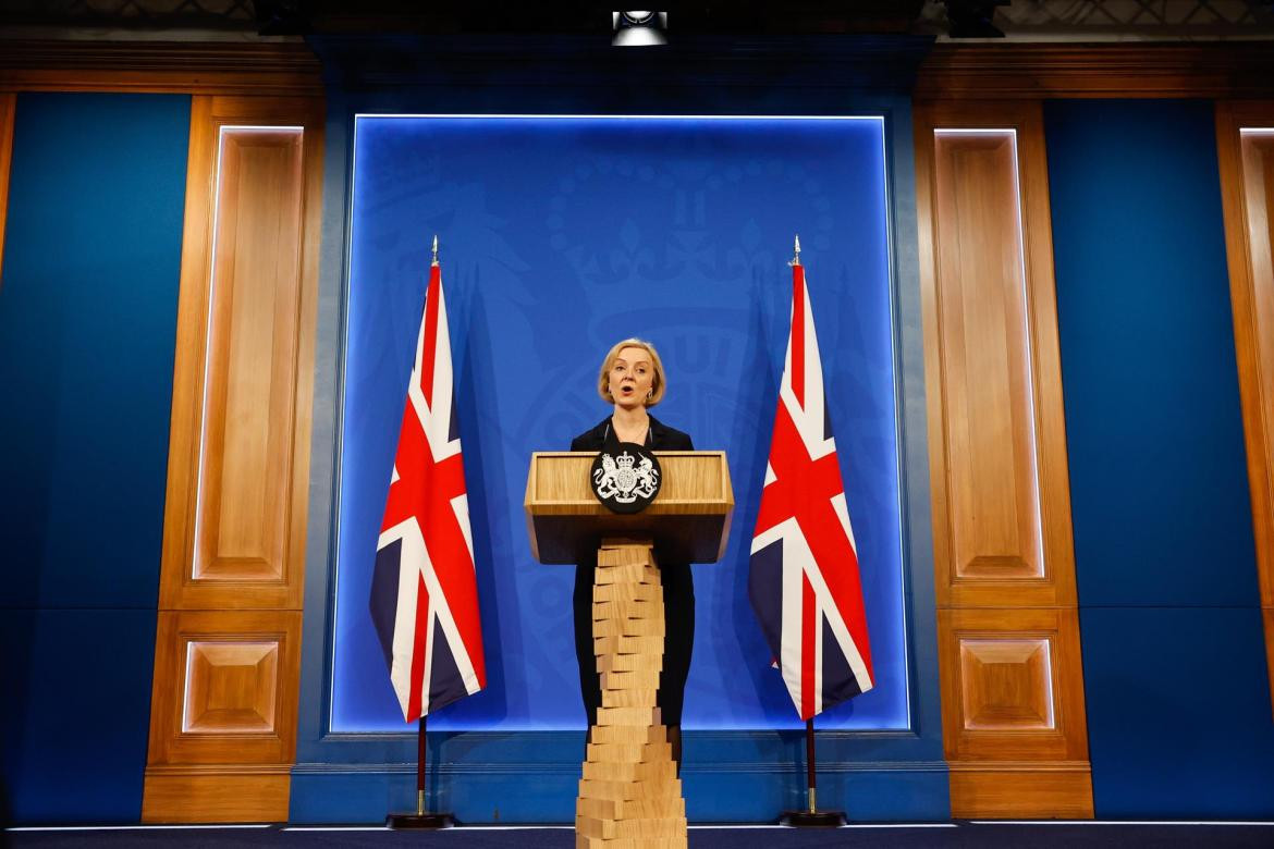 Primera ministra británica, Liz Truss. Foto: EFE.
