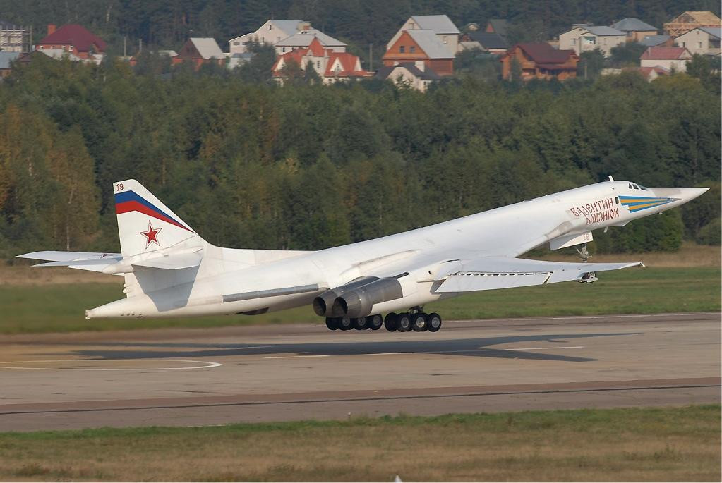 El avión bombardero TU-160. Foto: Wikipedia.