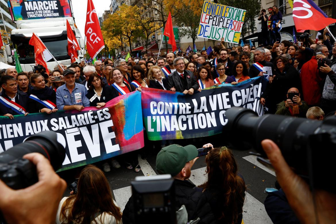 Protestas en Francia. Foto: Reuters.