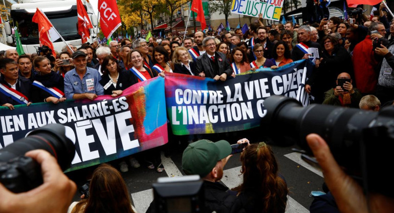 Protestas en Francia. Foto: Reuters.