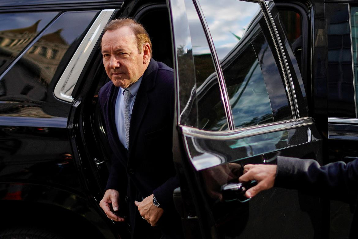 Kevin Spacey, juicio en Manhattan. Foto: Reuters.