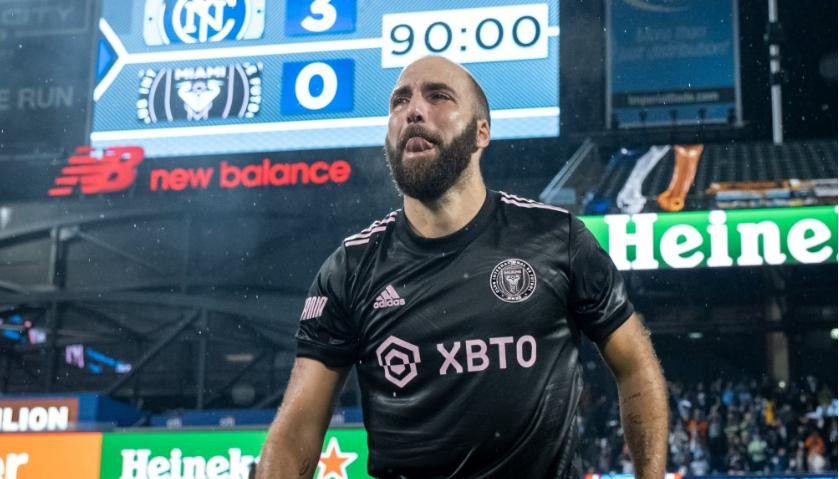 Gonzalo Higuaín, futbolista. Foto: NA.