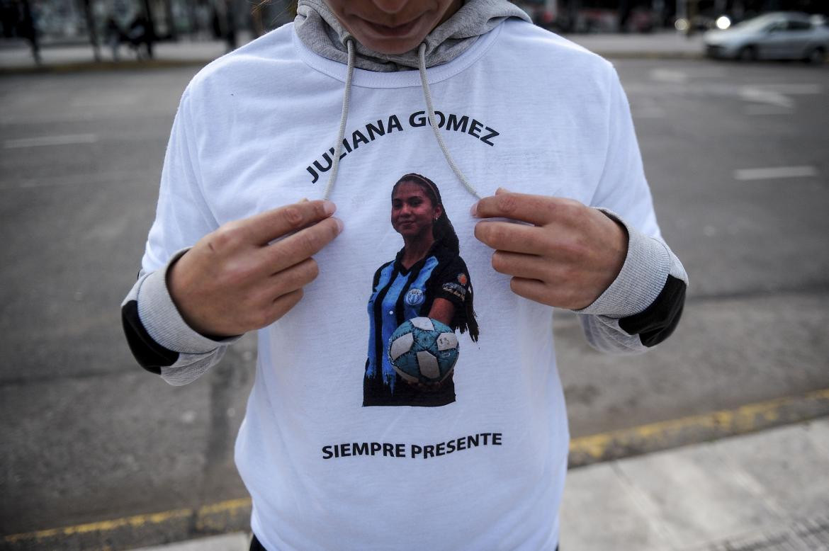 Juliana Gómez, la futbolista fallecida de Argentino de Merlo. Foto: Télam.