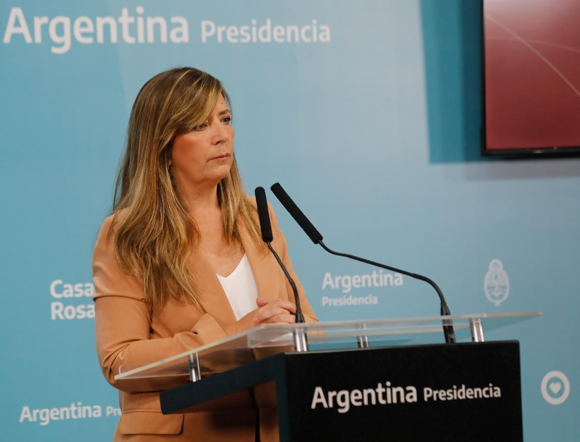Gabriela Cerruti, vocera del Gobierno, foto NA	