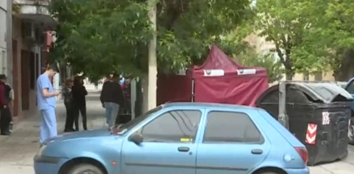 Muerte en Villa Soldati. Foto: captura de video C5N.