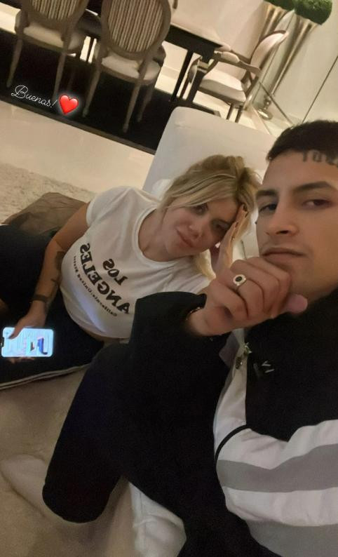 L-Gante durmió con Wanda Nara. Foto: Instagram.