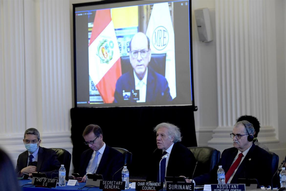 Ministro de Asuntos Exteriores de Perú César Landa OEA Foto Efe