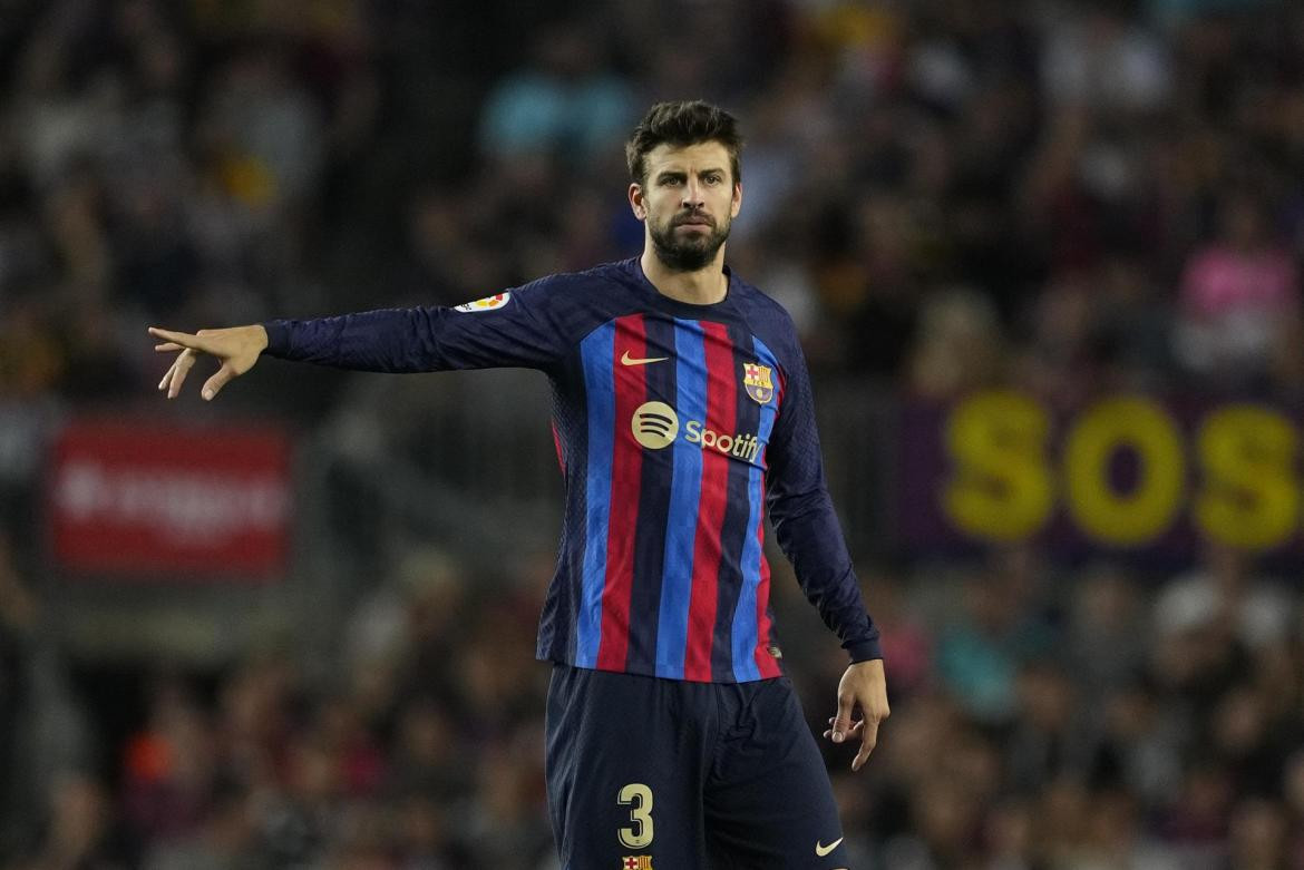 Gerard Piqué vs. Villarreal. Foto: EFE.