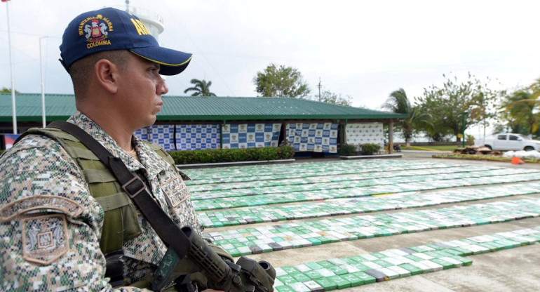 Decomiso de 5.2 toneladas de cocaína en Colombia. Foto: Reuters.