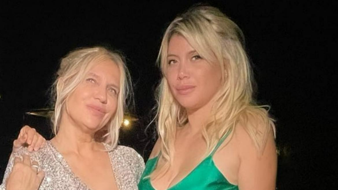 Wanda Nara junto a su mamá. Foto: NA.