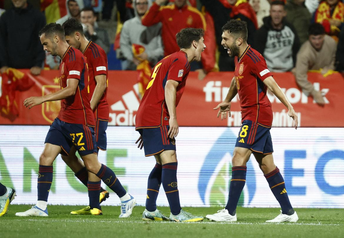 Gavi se lesionó y podría perderse el Mundial de Qatar con España. Foto: Reuters.