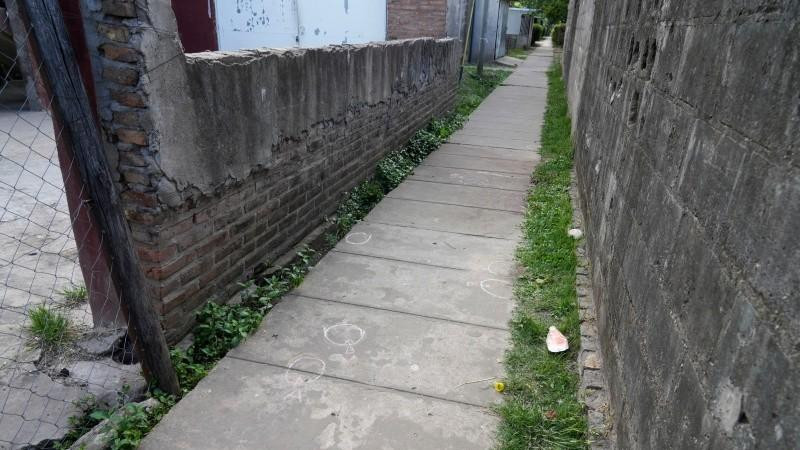 Pasillo donde se encontró el cuerpo en Rosario. Foto: rosario3