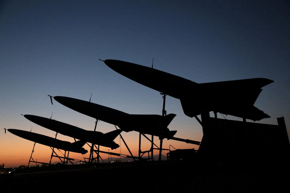 Drones iraníes. Foto: REUTERS