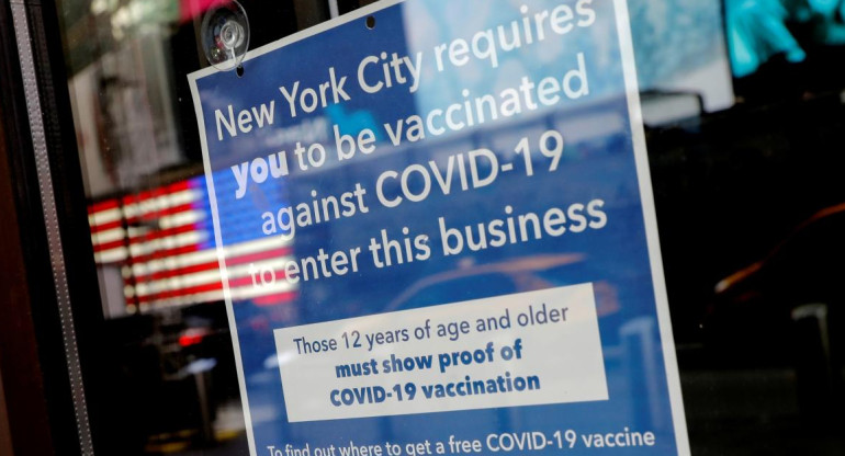 Vacunación en EEUU. Foto: REUTERS