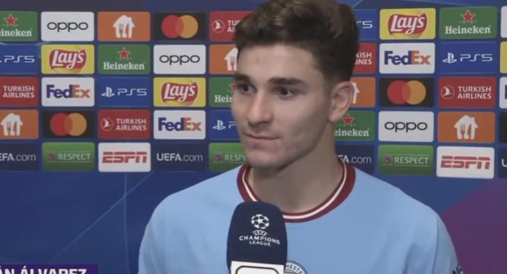Julián Álvarez, Manchester City. Foto: captura video