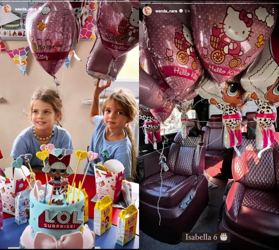 Festejo de cumpleaños de Isabella. Foto: Instagram/wanda_nara