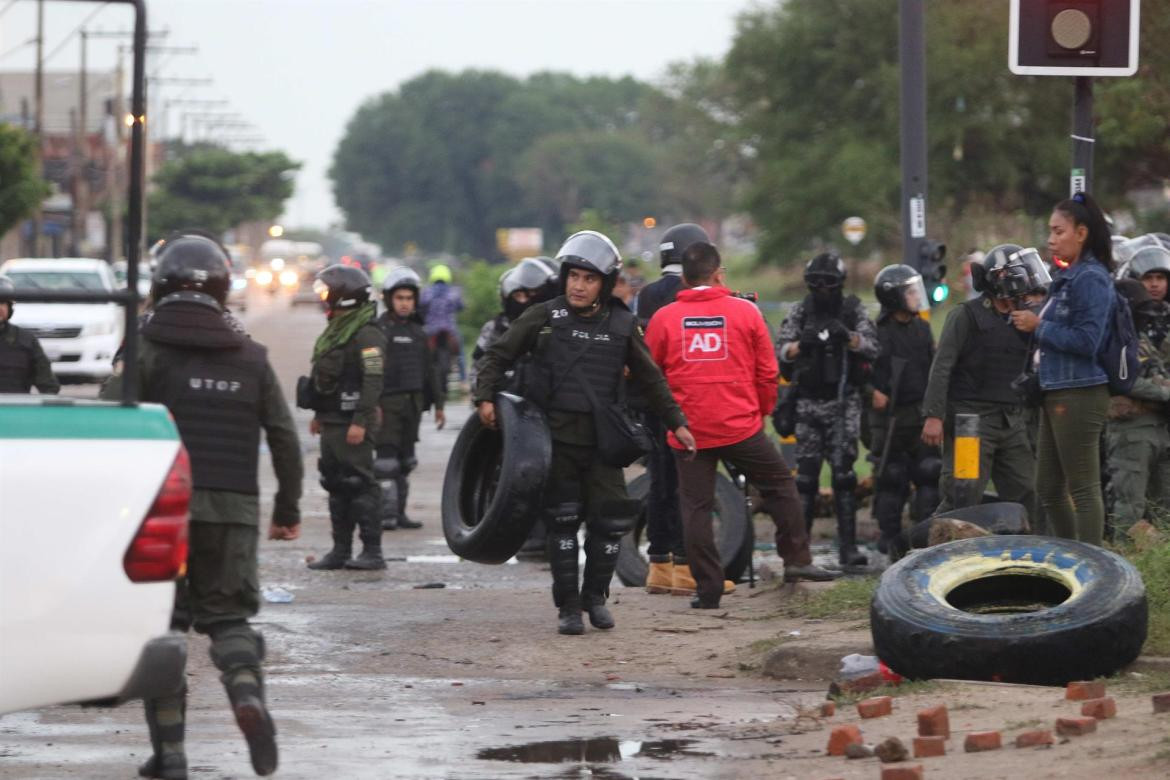 Manifestaciones en Bolivia. Foto: EFE