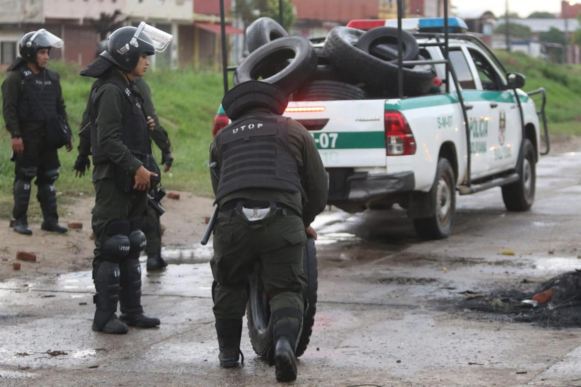 Manifestaciones en Bolivia. Foto: EFE