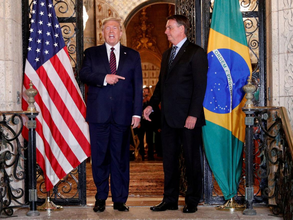 Donald Trump y Jair Bolsonaro. Foto: REUTERS