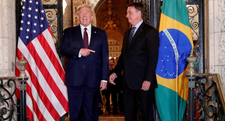 Donald Trump y Jair Bolsonaro. Foto: REUTERS